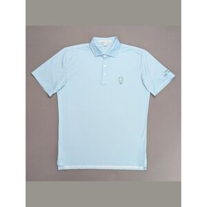 Holderness & Bourne Patton Polo L Blue Country Club Golf Shirt